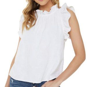 VICI Collection VICI x Nordstrom Ruffle Edge Cotton Top NWT